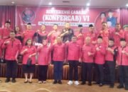 konfercab vi, samrin girsang kembali pimpin pdip simalungun 2025-2030