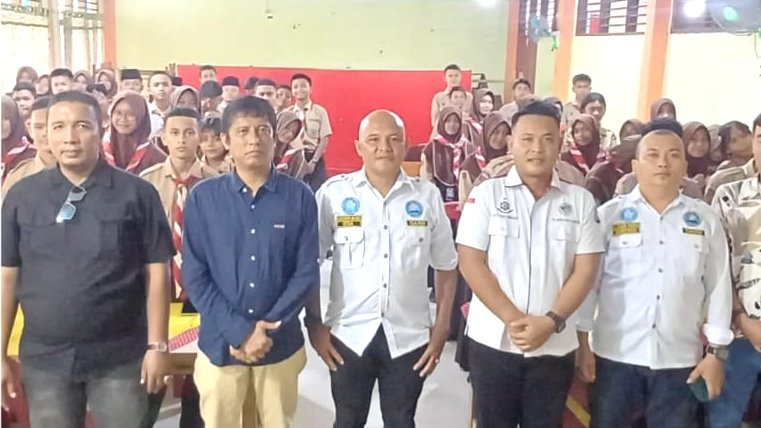 cegah narkoba sejak dini, gann dan polres batu bara edukasi pelajar di sei suka