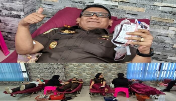 peringati hari kartini 2026, kejari simalungun gelar donor darah dan pemeriksaan kesehatan