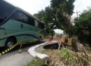 jalan amblas 10 meter di siantar, tikungan rawan ini ancam keselamatan pengendara