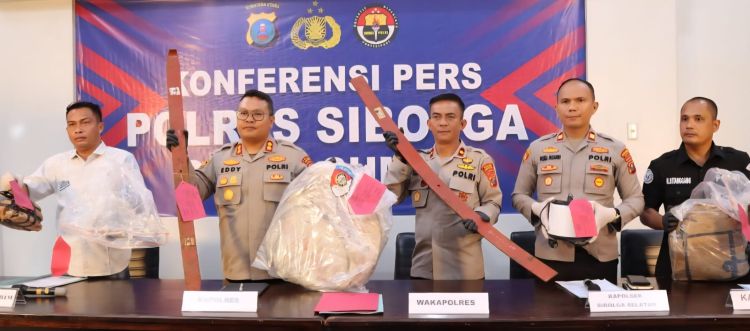 Polres Sibolga Ungkap Dua Kasus Curat, Enam Tersangka Ditangkap