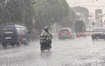 bmkg peringatkan cuaca ekstrem 10 april 2026, hujan lebat meluas di sejumlah wilayah