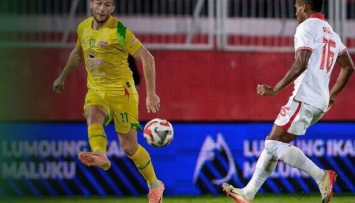 persebaya tundukkan malut united 2-0 di ternate, gol raickovic dan rivera jadi penentu