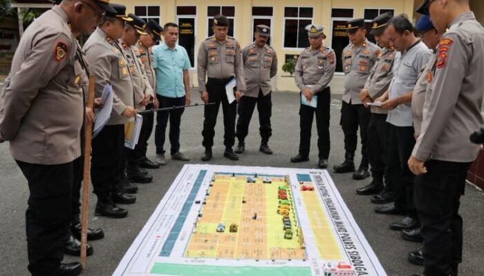 polres sibolga gelar tfg sispam mako, uji kesiapan personel hadapi situasi darurat