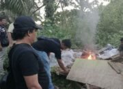 polisi gerebek gubuk narkoba di simalungun, langsung dibakar di tempat