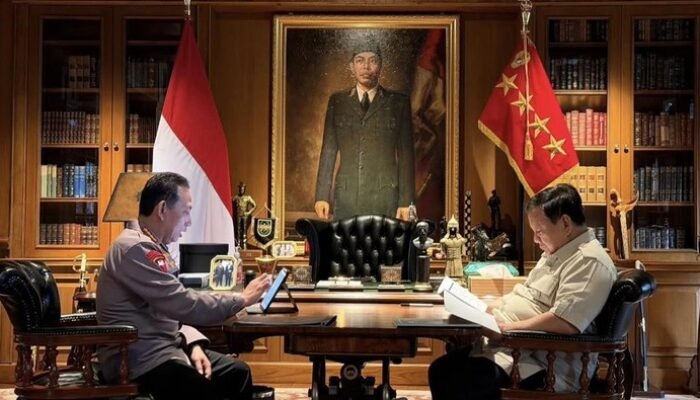 pertemuan tertutup prabowo dan kapolri, ini yang dibahas di hambalang