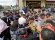 tak mau kecolongan, polres siantar simulasikan pengamanan hadapi aksi massa