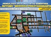 rekayasa lalu lintas hut ke-155 pematangsiantar, ini jadwal dan jalur pengalihan