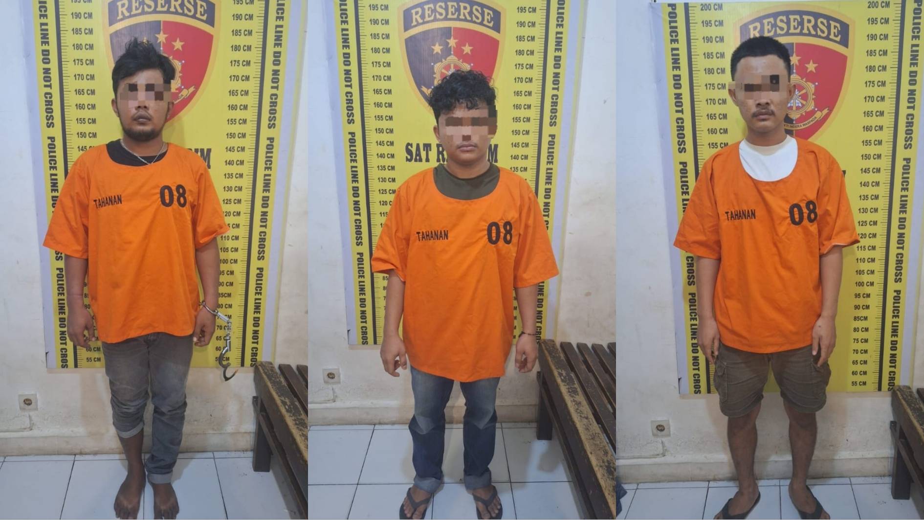 Copet Pasar Horas Tak Berkutik, Tiga Pelaku Diciduk Sat Reskrim