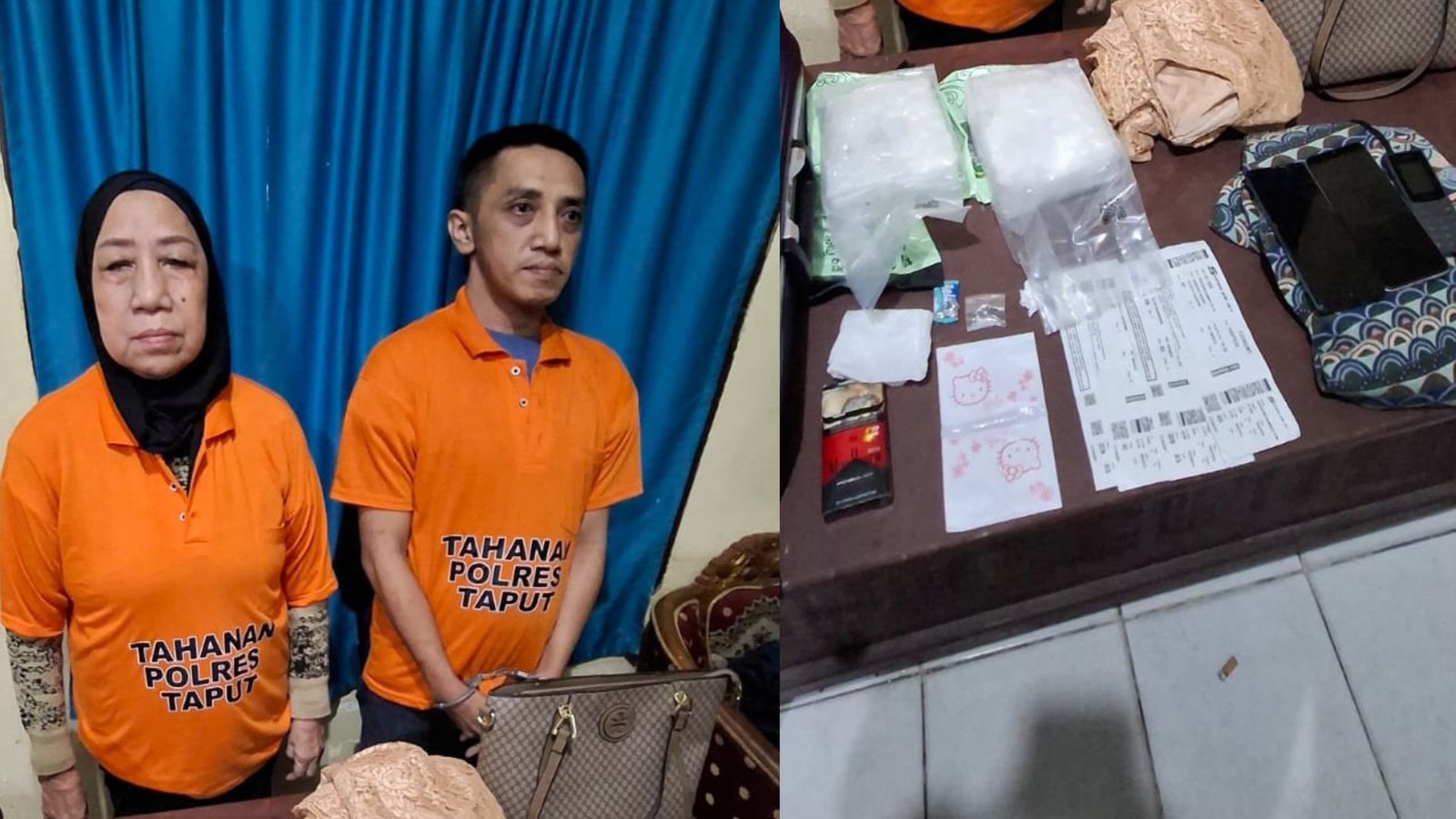 polres taput dan bandara silangit gagalkan pengiriman sabu, dua pelaku diamankan