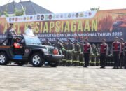 menko polkam pimpin apel karhutla di kalbar, alarm musim kemarau mulai dibunyikan