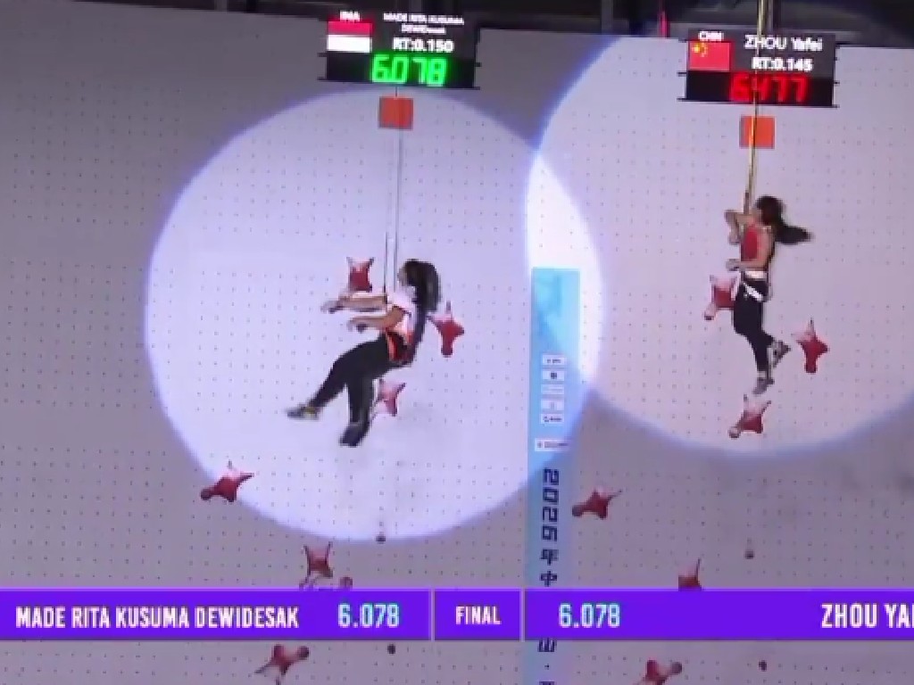 Speed Climber asal Buleleng, Desak Made Raih Emas Kejuaraan Asia 2026