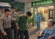 lansia dianiaya hingga muntah darah, terduga pelaku dibawa ke rumah sakit jiwa