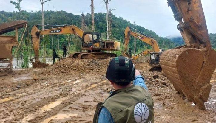 Satgas PKH Bongkar Tambang Emas Ilegal di Nabire, 7 WN China Diamankan