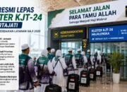 wakil ketua (pimpinan) dpr ri cucun ahmad syamsurijal melepas keberangkatan jemaah haji kloter kjt-24 di bandara kertajati, majalengka, minggu (10/5/2026).