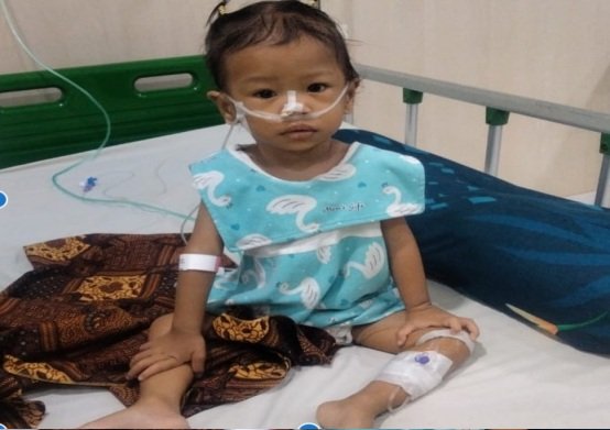 arisha, balita deli serdang penderita kebocoran jantung butuh bantuan ke jakarta