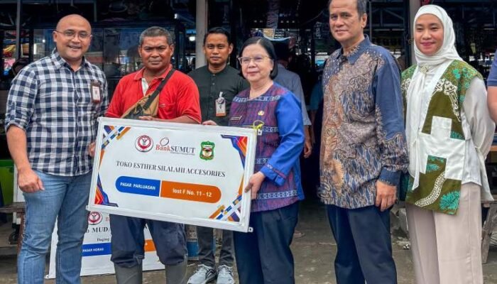 qris masuk pasar horas pematangsiantar, retribusi pasar kini non tunai