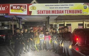 brimob polda sumut gagalkan tawuran dan balap liar di medan, 9 remaja diamankan