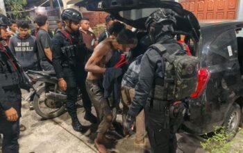 brimob polda sumut gagalkan percobaan pencurian saat patroli malam di medan