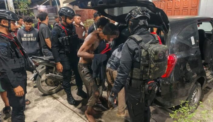 brimob polda sumut gagalkan percobaan pencurian saat patroli malam di medan