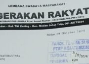 lsm gerakan rakyat laporkan dugaan korupsi proyek tiang lampu pju rp1,4 miliar di pematangsiantar