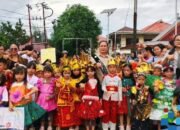 bunda paud nias selatan lepas karnaval tkk pembina baluse, dukung generasi emas anak