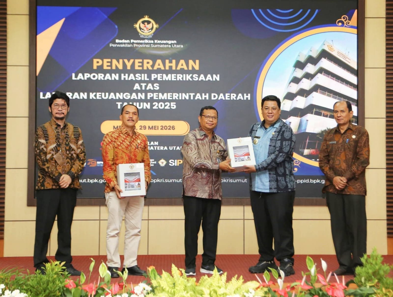 pemkab samosir raih opini wtp kesembilan atas lkpd tahun 2025