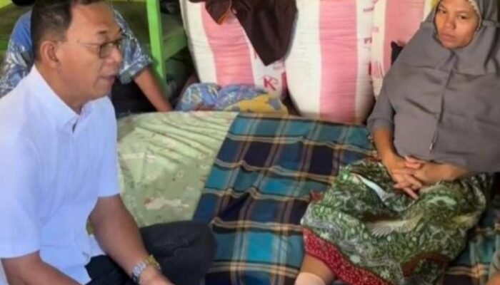 ibu viral ditandu 25 kilometer dijenguk bupati tapsel, akses jalan terkendala hutan lindung
