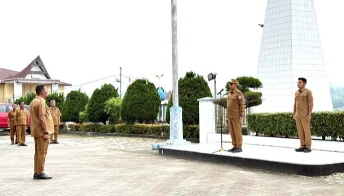 bupati jtp hutabarat tekankan disiplin asn dan kesiapsiagaan bencana di taput