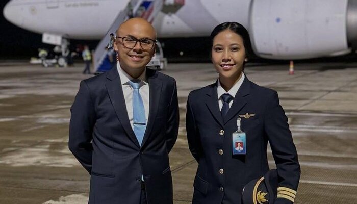pilot perempuan dampingi prabowo ke prancis, ini sosok captain tania citra dan lainnya