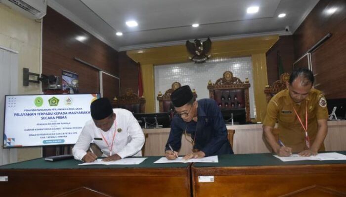 pemkab tapteng luncurkan one day all service, urus dokumen nikah dan kependudukan kini lebih mudah