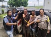 pencurian anak lembu di simalungun berakhir tragis, mobil pelaku ringsek tabrak motor