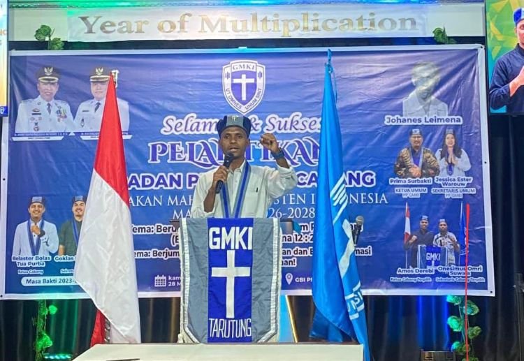 amos derebi pimpin gmki tarutung 2026–2028, tegaskan gerakan iman, intelektualitas, dan pengabdian