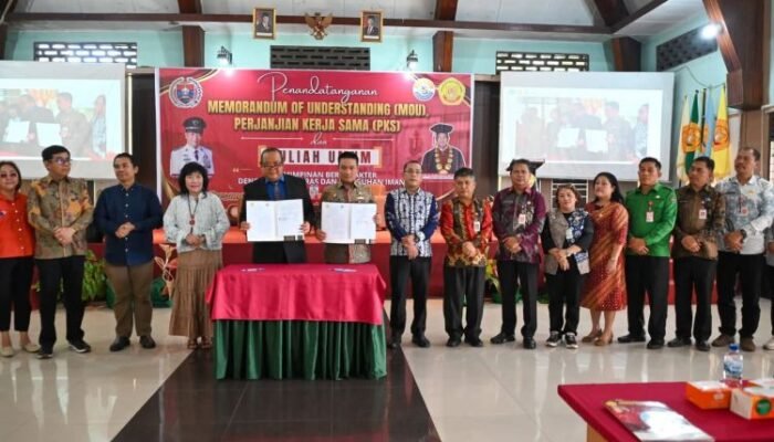bupati humbahas gandeng universitas santo thomas medan, mahasiswa diajak jadi generasi berkarakter