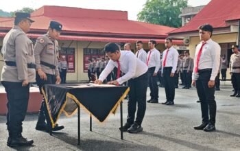 perkuat integritas internal, polres sibolga teken pakta integritas anti narkoba