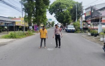 pemotor honda scoopy bk 3655 tbt tewas usai terlibat insiden kecelakaan di jalan melanthon siregar, tepatnya di dekat gang ir 64, kelurahan pematang marihat, kecamatan siantar marimbun, kota pematangsiantar, sabtu (9/5/2026).
