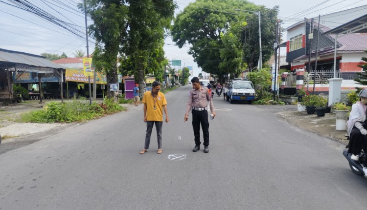 Pemotor Tewas Usai Tergelincir dan Tabrak Truk Misterius di Siantar