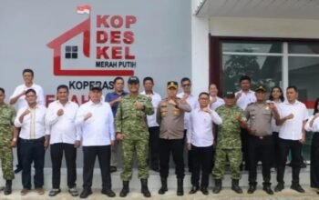 pemkab taput resmikan koperasi merah putih di pantis