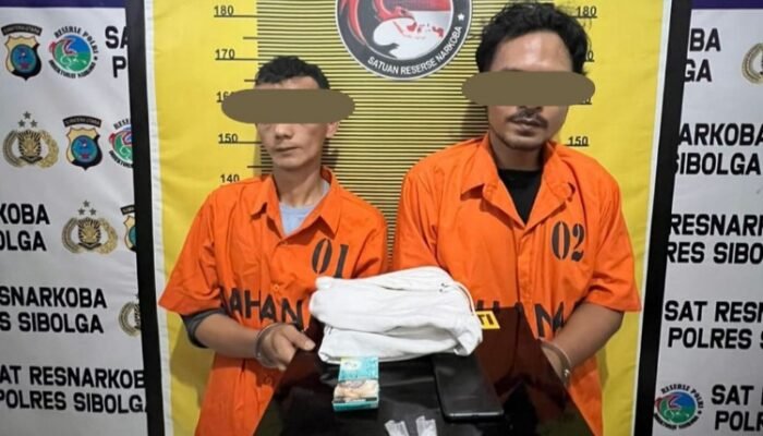 dua pria dibekuk di sibolga, sabu 1,97 gram disita