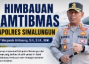kapolres simalungun minta wisatawan waspada saat liburan di parapat, ini pesannya