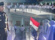 kejari simalungun edukasi pelajar lewat upacara bendera