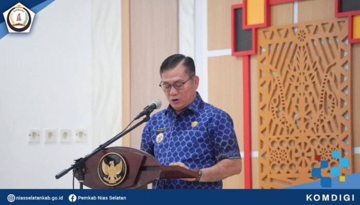 bupati nias selatan buka bimtek aplikasi sumut net corporate