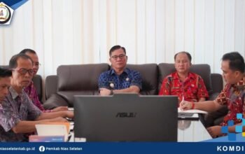 bupati nias selatan ikuti rakor virtual bersama satgas prr kemendagri