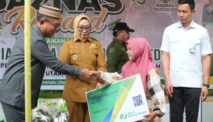 baznas dan bpjs ketenagakerjaan lindungi 1.000 pekerja rentan di gorontalo utara