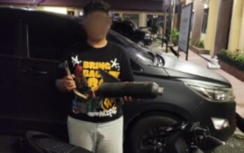 buat resah, 3 motor knalpot brong ditindak tim patroli polres siantar