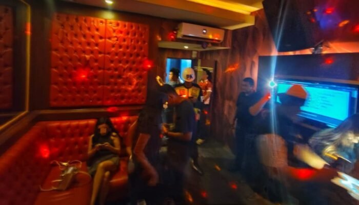 tim gabungan sisir thm di siantar, urine pengunjung dites