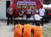 Polres dairi musnahkan barang bukti ganja, wakapolres tegaskan perangi narkoba polres dairi musnahkan barang bukti ganja, wakapolres tegaskan perangi narkoba