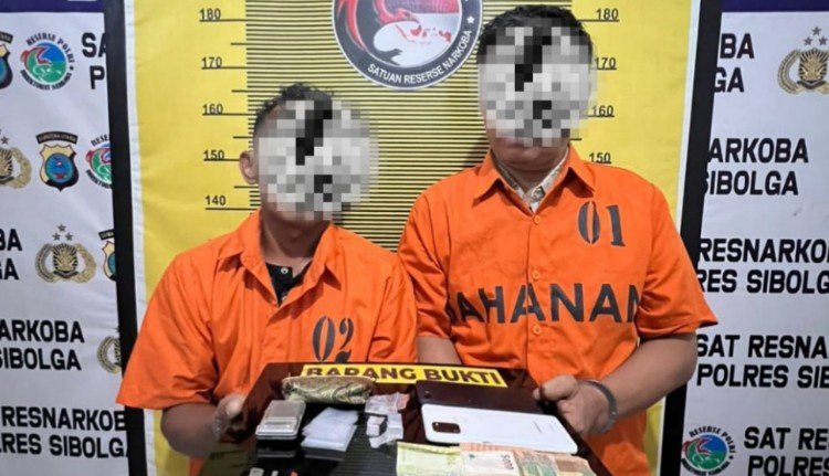 diduga edarkan sabu, dua warga sibolga dibekuk satres narkoba