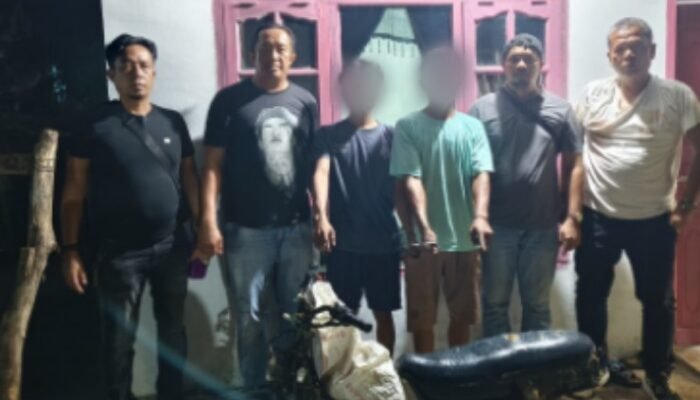 beraksi di kampung sendiri, 2 tersangka curanmor diamankan warga siantar