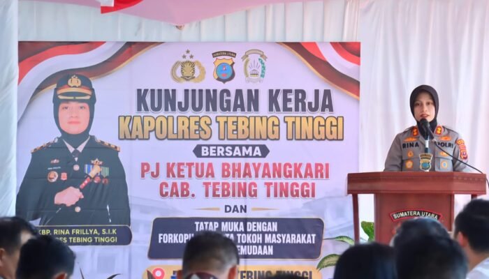 kapolres tebing tinggi soroti peredaran narkoba saat kunjungan ke polsek tebing tinggi